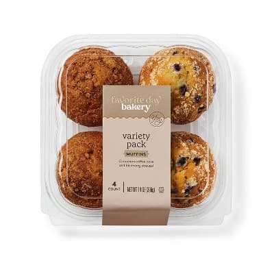 Blueberry Streusel &#38; Cinnamon Coffee Cake Muffins Variety Pack  Favorite Day&#8482;