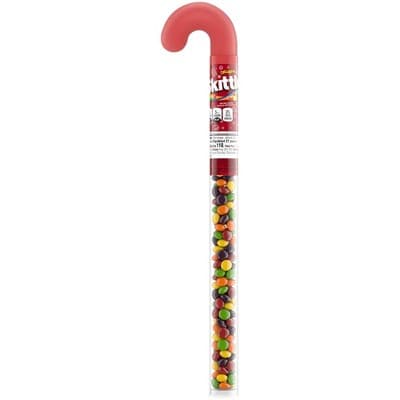 Skittles Filled Holiday Candy Canes