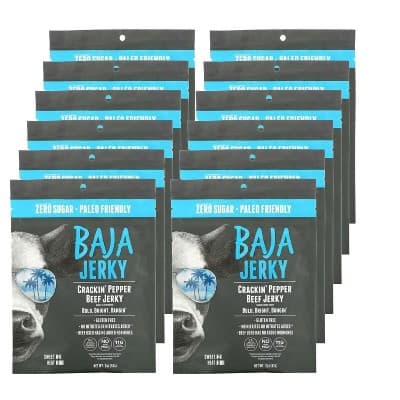 Baja Vida Crackin' Pepper Beef Jerky