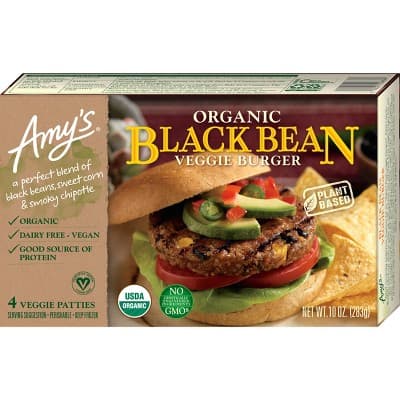 Amy'S Kitchen Black Bean Veggie Burger