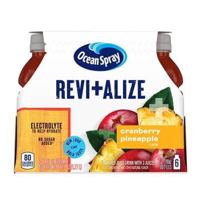 Ocean Spray Revitalize Cranberry Pineapple Juice Drink - Oz Bottles