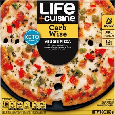 Life Cuisine  Carbwise Keto Veggie Pizza