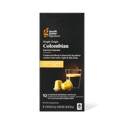 Signature Colombian Espresso Pods Espresso Roast Coffee  Good &#38; Gather&#8482;