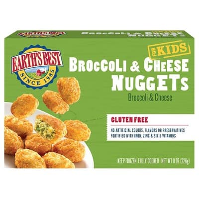 Earth&#39;S Best  Gluten Free Broccoli And Cheese Nuggets