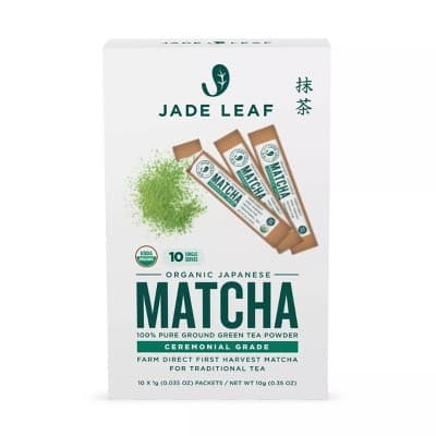 Jade Leaf Ceremonial Grade Matcha Green Tea Single Serve Stick
