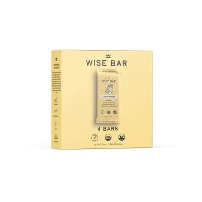 Wise Bar Adaptogen Energy Bar - Lemon Ginger