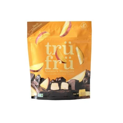Tru Fru Hyper-Dried Mangoes Covered In Dark Chocolate