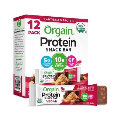 Orgain Organic Vegan Protein Bar - Peanut Butter Chocolate Chip