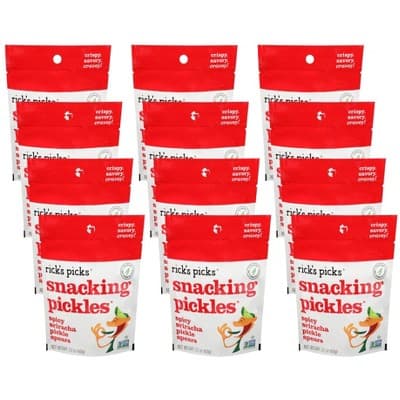 Rick'S Picks Snacking Pickles Spicy Sriracha Pickle Spears