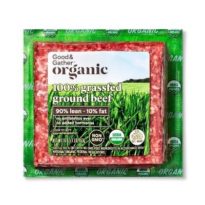 Organic 100% Grassfed 90/10 Ground Beef - Good &#38; Gather&#8482;