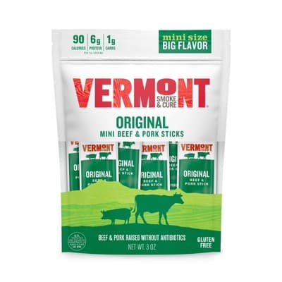 Vermont Smoke & Cure Original Beef & Pork Sticks Multipack