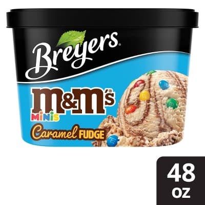 Breyers Caramel Fudge M&#38;M&#39;S Minis Ice Cream