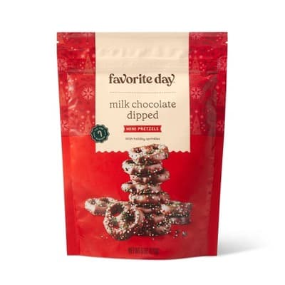Milk Chocolate Mini Pretzel Twists With Christmas Blend - Favorite Day&#8482;