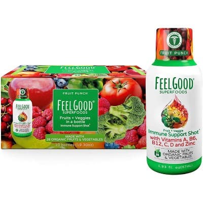 Feelgood Superfoods Immune Support Energy Drink - Fruit Punch