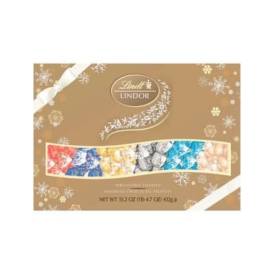 Lindor Holiday Deluxe Assorted Chocolate Truffles Gift