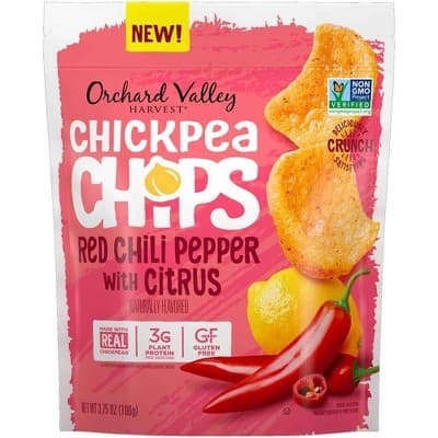 Orchard Valley Harvest Red Chili Pepper With Citrus Chickpea Chips