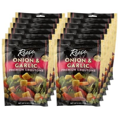 Reese Onion & Garlic Premium Croutons