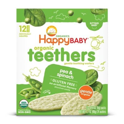 Happybaby Pea &#38; Spinach Organic Teethers