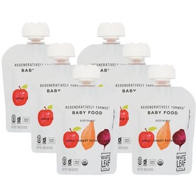 White Leaf Provisions Apple, Sweet Potato, And Beet Biodynamic Puree 6+ Months