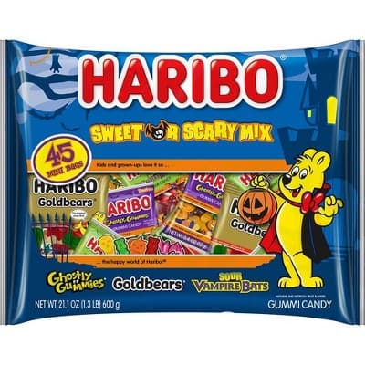 Haribo Gummi Candy, Sweet Or Scary Mix, Assorted