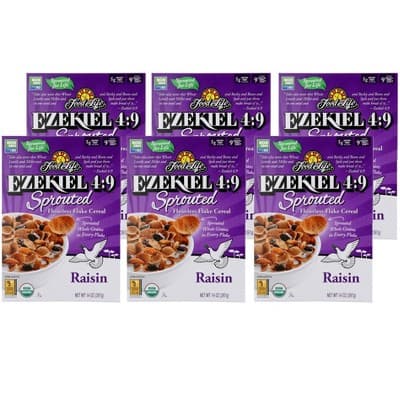 Food For Life Ezekiel 4:9 Raisin Sprouted Flourless Flake Cereal