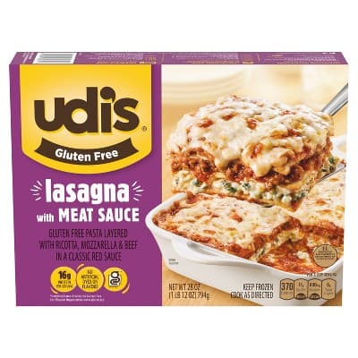 Udi's Gluten Free Lasagna With Meat Sauce