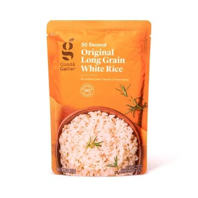 90 Second Long Grain White Rice Microwavable Pouch  - Good &#38; Gather&#8482;