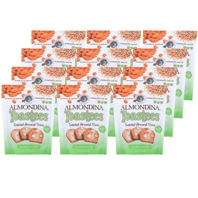 Almondina Toastees Sesame Almond Toasted Thins