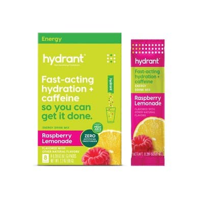 Hydrant Energy Drink Mix With Caffeine - Raspberry Lemonade