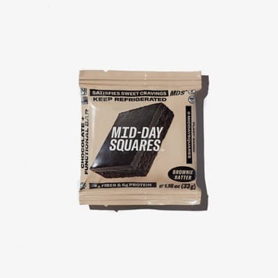 Mid-Day Squares Brownie Batter Plant Based Functional Chocolate Bar