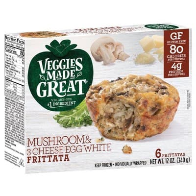Veggies Made Great Gluten Free  Mushroom &#38; Three Cheese Frittata