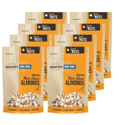Woodstock Non-Gmo Thick Sliced Unsalted Almonds