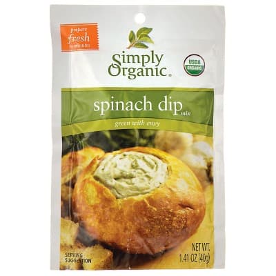 Simply Organic Spinach Dip Mix