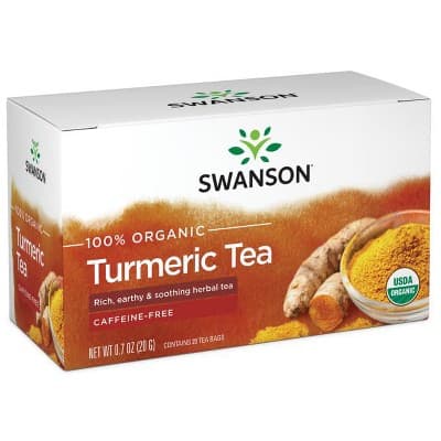Swanson 100% Organic Turmeric Tea 20 Bags