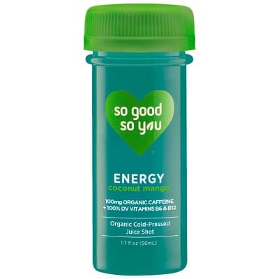 So Good So You Organic Energy Coconut Mango Cold-Pressed Juice Shot