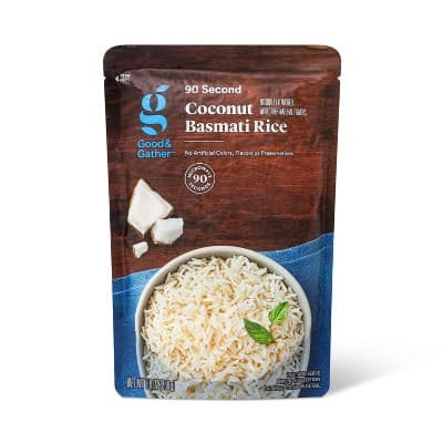 90 Second Coconut Basmati Rice Microwavable Pouch - Good &#38; Gather&#8482;