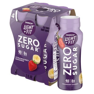 Light &#38; Fit Zero Sugar Drink Strawberry &#38; Banana