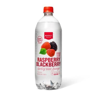 Raspberry Blackberry Sparkling Water - Oz Bottle - Market Pantry&#8482;
