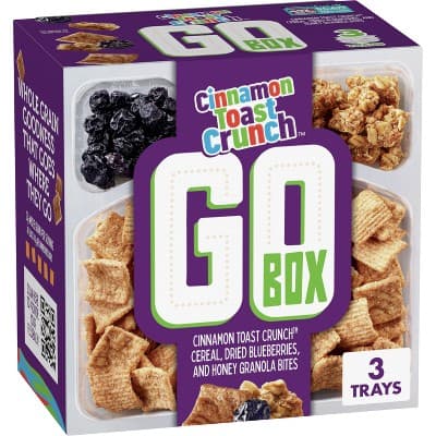 Cinnamon Toast Crunch Cereal Go Box