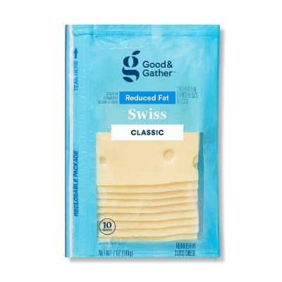 Reduced Fat Swiss Deli Sliced Cheese  Good &#38; Gather&#8482;