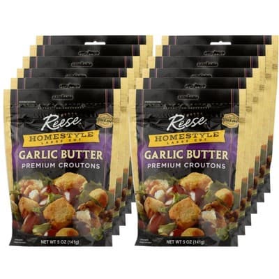 Reese Homestyle Large Cut Garlic Butter Premium Croutons