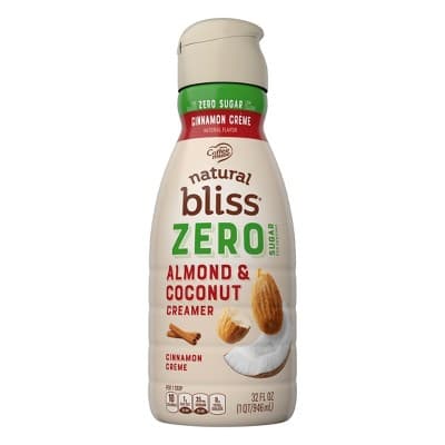 Coffee Mate Natural Bliss Zero Sugar Almond &#38; Coconut Milk Cinnamon Coffee Creamer