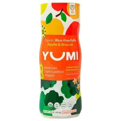 Yumi Organic Apple And Broccoli Baby Snack Puffs