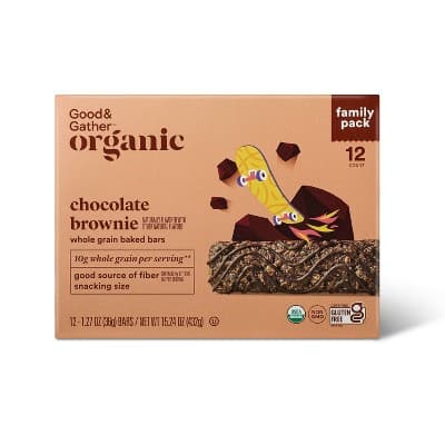 Organic Chocolate Brownie Whole Grain Baked Bar  Good &#38; Gather&#8482;