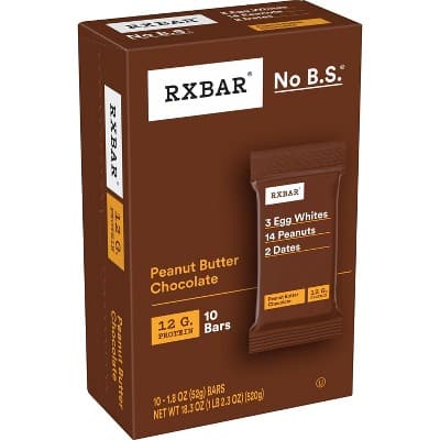 Rxbar Chocolate Peanut Butter Nutrition Bars