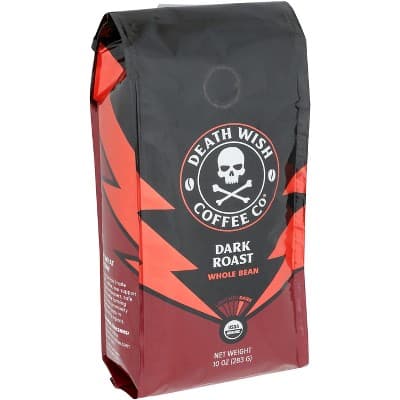 Death Wish Coffee Whole Bean Dark Roast 
