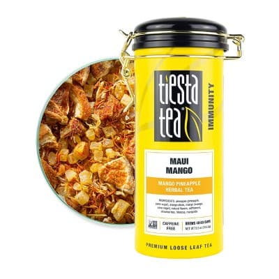 Tiesta Tea Maui Mango, Herbal Loose Leaf Tea Tin