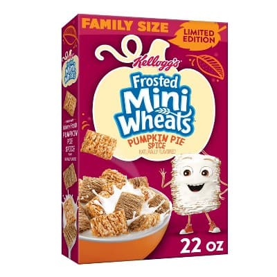 Frosted Mini Wheats Pumpkin Spice Family Size Breakfast Cereal - Kellogg'S