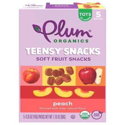 Plum Organics Teensy Peach Snacks