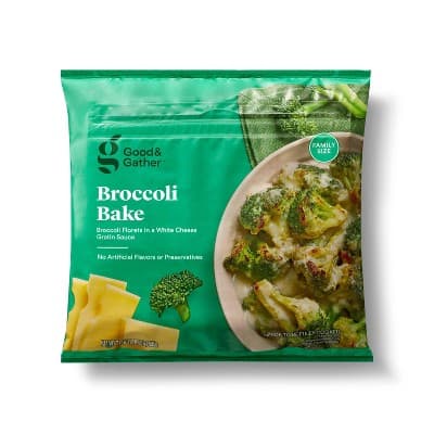  Broccoli Florets In White Cheese Gratin Sauce - Good & Gather™